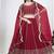 Red Art Silk Embroidered Lehenga Choli