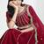 Red Art Silk Embroidered Lehenga Choli