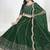 Green Art Silk Embroidered Lehenga Choli