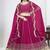 Rani Pink Art Silk Embroidered Lehenga Choli