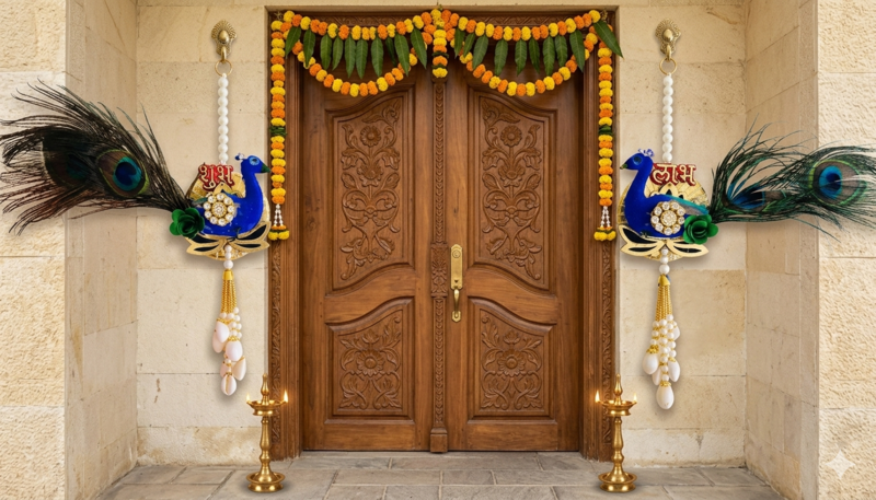 handmade door hanging decorative latkanhome temple office festive decor (pack of 2)