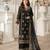 Black Color Embroidery And  Sequence Work Faux Georgette Salwar Suit