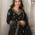 Black Color Embroidery And  Sequence Work Faux Georgette Salwar Suit