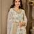 White Color Embroidery And  Sequence Work Faux Georgette Salwar Suit