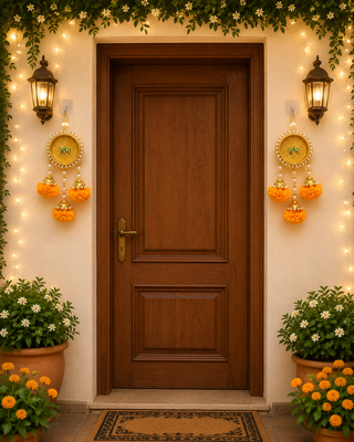 handmade door hanging decorative latkanhome temple office decor (pack of 2)  2
