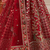 red color Embroidered Peacock and thread Real Mirror Handwork Sequins work silk blend Lehenga Choli set