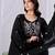 Black cotton embroidered kurta set
