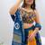 Mustard Embroidery work and Mirror Work Rayon Navratri Lahenga Choli Set
