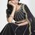 Black Art Silk Embroidered Lehenga Choli