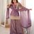 Purple chanderi silk embroidery party wear sharara suit set