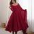 Maroon chanderi silk embroidery party wear anarkali  suit set
