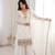White pure soft crunshy silk embroidery sharara suit