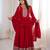 Red vichitra silk embroidery party wear anarkali  gown