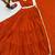 Orange Handmade Mirror Work Cotton Navratri Lahenga Choli Set