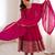 Pink  vichitra silk embroidery party wear anarkali  suit set