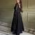 Black fuax georgette embroidery party wear anarkali  suit set