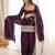 Wine roman  silk embroidery party wear sharara suit set