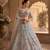 sky blue colour Peacock Embroidery and Sequins and thread work net Lehenga Choli Set