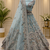sky blue colour Peacock Embroidery and Sequins and thread work net Lehenga Choli Set