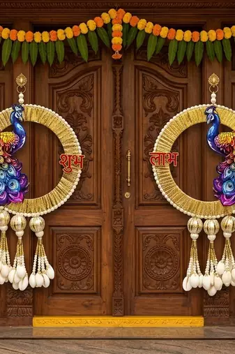 handmade door hanging decorative latkanhome temple office festive decor (pack of 2)