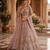pink colour Peacock Embroidery and Sequins and thread work net Lehenga Choli Set