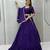 Garba Special Purple Cotton Lehenga Choli with Handmade Mirror Work