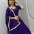 Garba Special Purple Cotton Lehenga Choli with Handmade Mirror Work