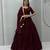 Garba Special Maroon Cotton Lehenga Choli with Handmade Mirror Work