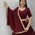 Garba Special Maroon Cotton Lehenga Choli with Handmade Mirror Work