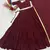Garba Special Maroon Cotton Lehenga Choli with Handmade Mirror Work