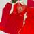 red color embroidery sequences work chanderi salwar suit