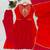 red color embroidery sequences work chanderi salwar suit