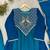 teal color embroidery sequences work chanderi salwar suit