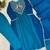 teal color embroidery sequences work chanderi salwar suit