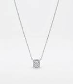 925 sterling silver chevron cz geometric pendant necklace for women