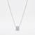 925 sterling silver chevron cz geometric pendant necklace for women