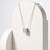 925 sterling silver chevron cz geometric pendant necklace for women