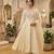 cream color embroidery sequences work silk blend salwar suit
