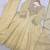 cream color embroidery sequences work silk blend salwar suit