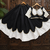 Black Color Lace Work Roman silk_Blend Lehenga Choli