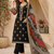 black color embroidery sequences work chanderi salwar suit