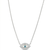 925 sterling silver evil eye cz pendant necklace for women