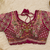 multicolor color Hand mirror Work Multi thread Zari and Dori work silk blend Lehenga Choli set