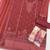 Peach siffon semi stitched suit with embroidery & sequence work