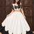White Lace Work Roman silk_Blend Lehenga Choli