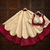 Cream Lace Work Roman silk_Blend Lehenga Choli