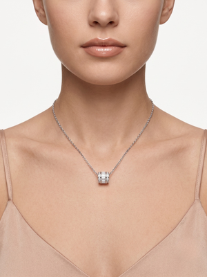 925 sterling silver baguette cz barrel pendant necklace for women 2