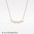 925 sterling silver rose gold double infinity cubic zirconia necklace for women