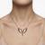 925 sterling silver rose gold angel wings pendant necklace for women
