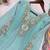 sky blue color embroidery sequences work georgette salwar suit